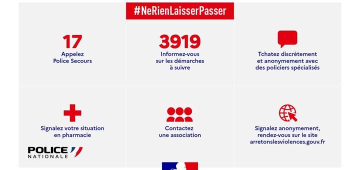 #NeRienLaisserPasser visuel de la police nationale